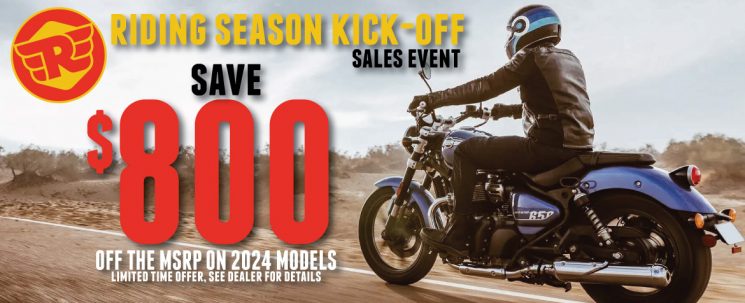 Royal Enfield Promotion – Save $800 off the MSRP or the Freight